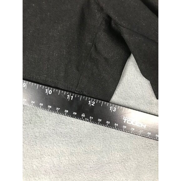 Time & Tru Linen Blend Shorts Womens XS Black With Pockets - Picture 7 of 8